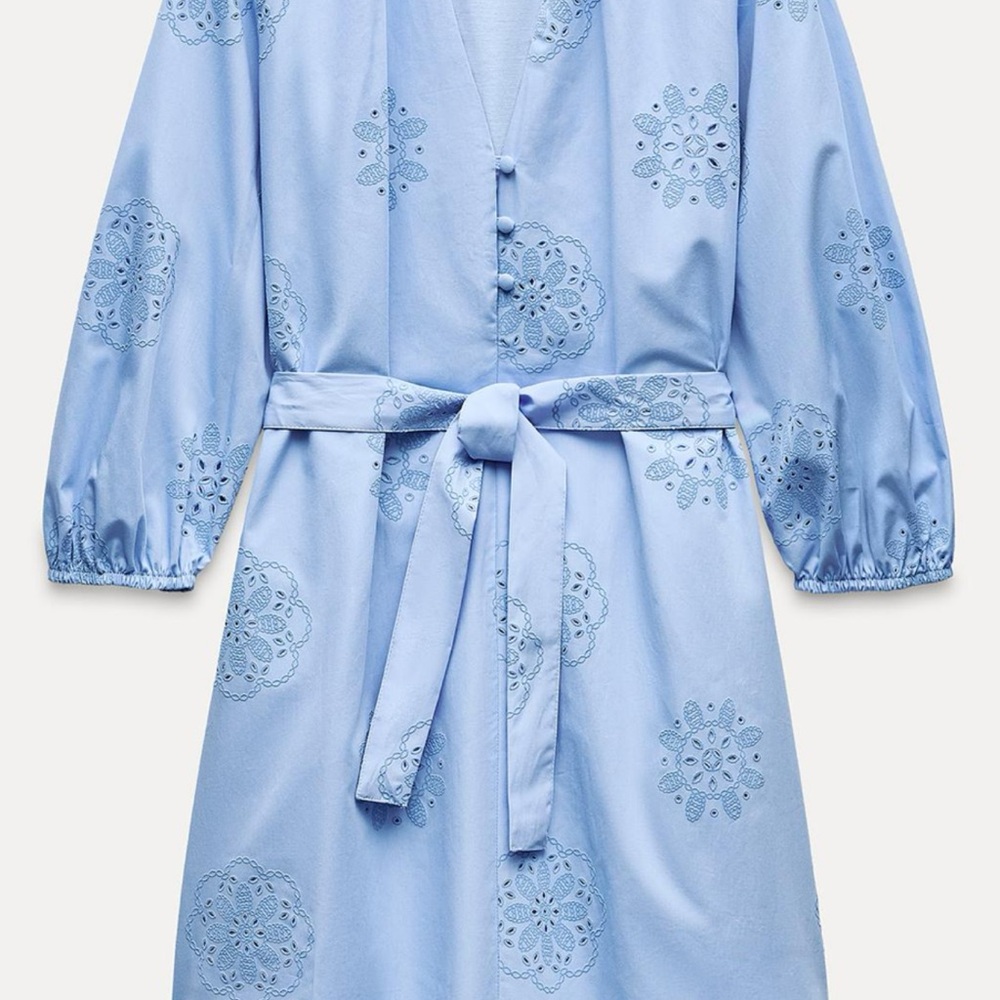 Blue Women's Dress - Picture 3 of 3